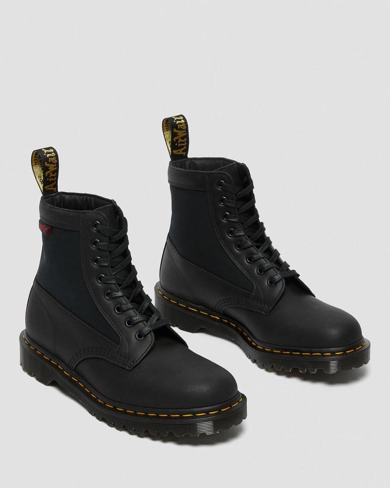 Dr Martens 1460 Panel Made in England Leren Veterlaarzen Heren Zwart | NL 289PJJ